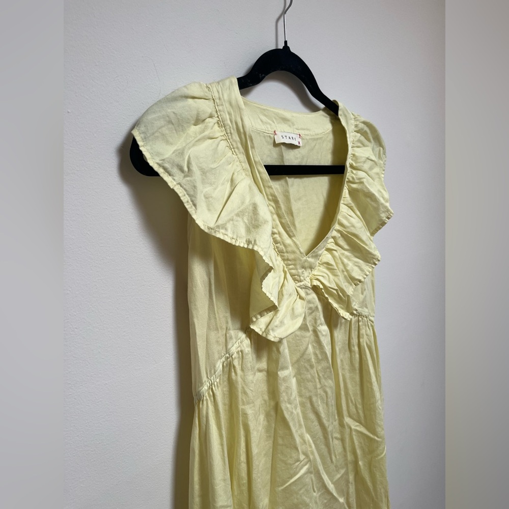 Stark X Butter Yellow Maxi Dress size Large - Picture 3 of 6